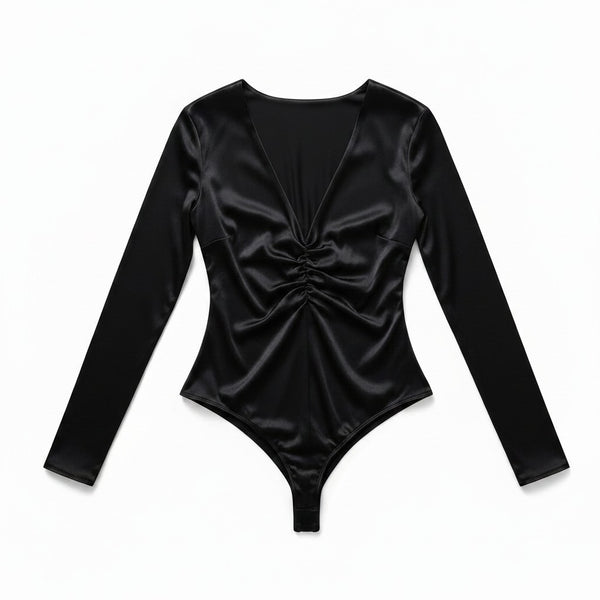 Zara Black Womens Bodysuit