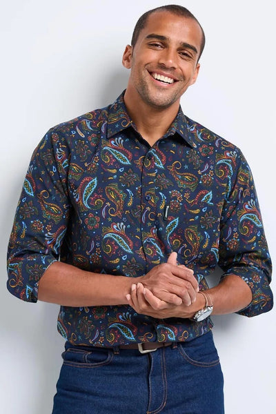 Guinness Navy Long Sleeve Mens Shirt