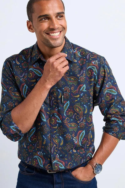 Guinness Navy Long Sleeve Mens Shirt