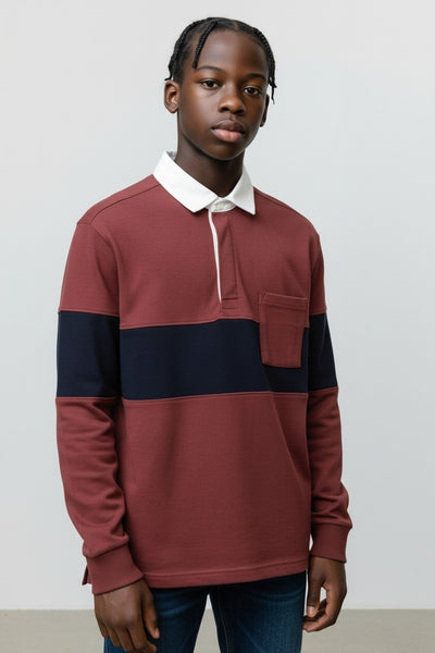 Primark Burgundy Older Boys Polo Shirt