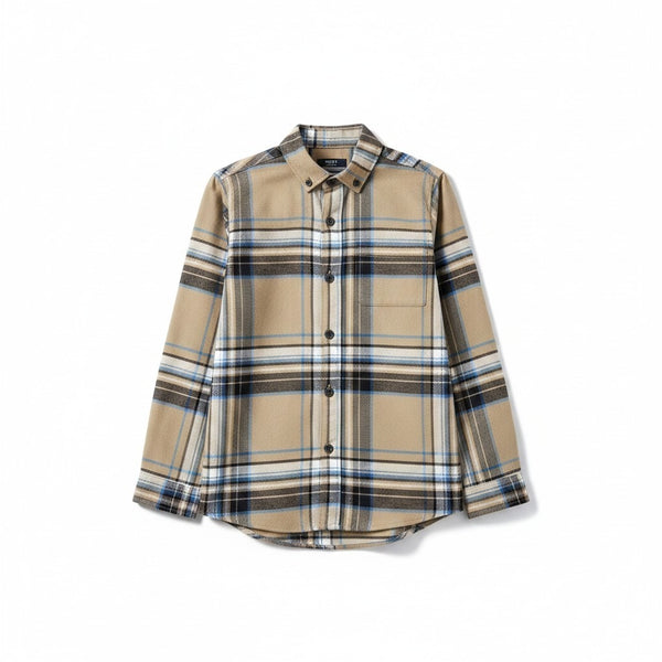 Next Beige Striped Older Boys Shirt