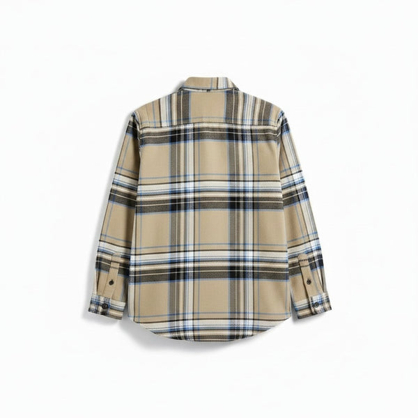 Next Beige Striped Older Boys Shirt