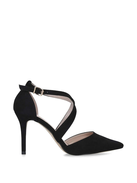 Kurt Geiger Carvela Black Suedette Womens Sandals