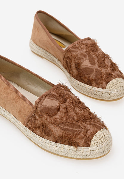 Ideal Shoes Khaki Womens Espadrilles