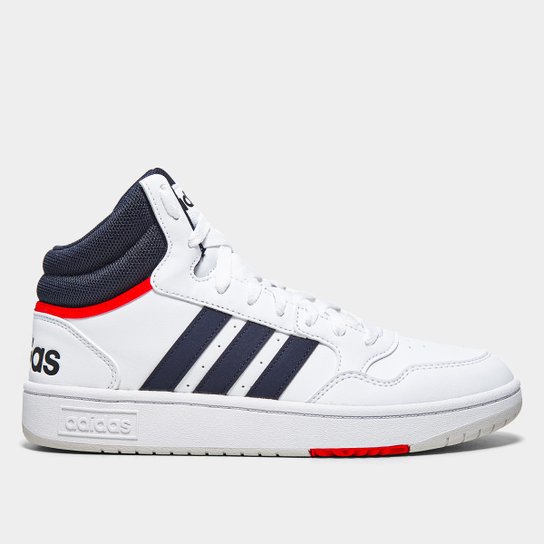 Adidas White Basketball Hoops 3.0 Mid Mens Trainers