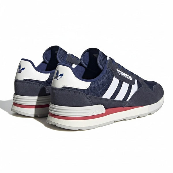 Adidas Navy Striped Mens Trainers
