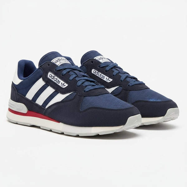 Adidas Navy Striped Mens Trainers