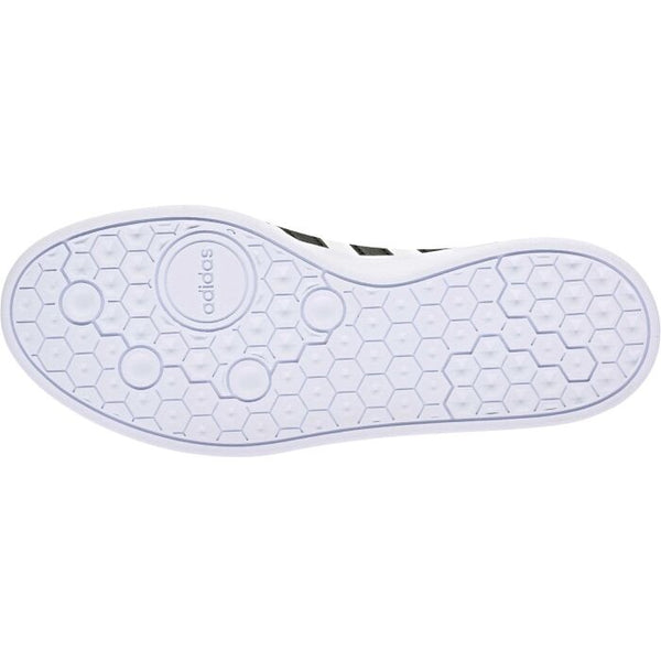 Adidas White With Black Stripes Mens Trainers