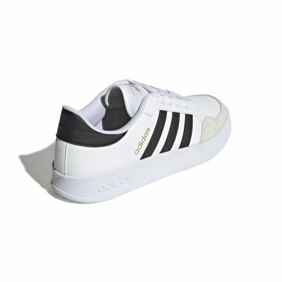 Adidas White With Black Stripes Mens Trainers