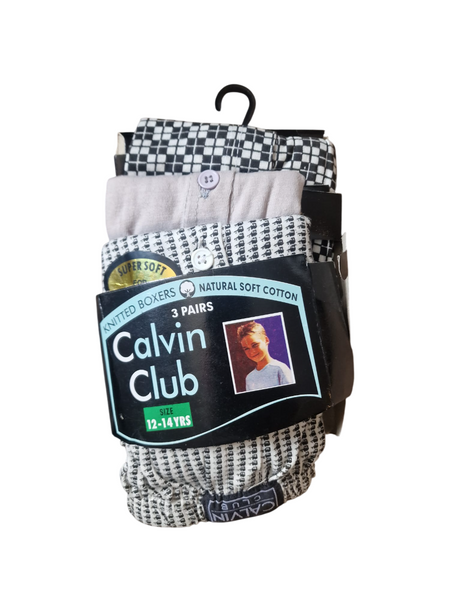 Calvin Club 3 Pack Boys Boxers