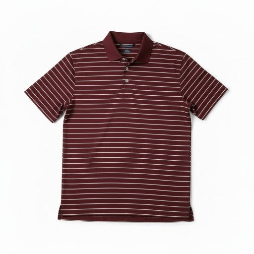 Amazon Burgundy Mens Short Sleeve Polo Shirt