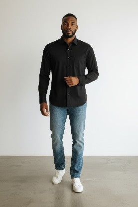 Amazon Black Long Sleeve Mens Shirt