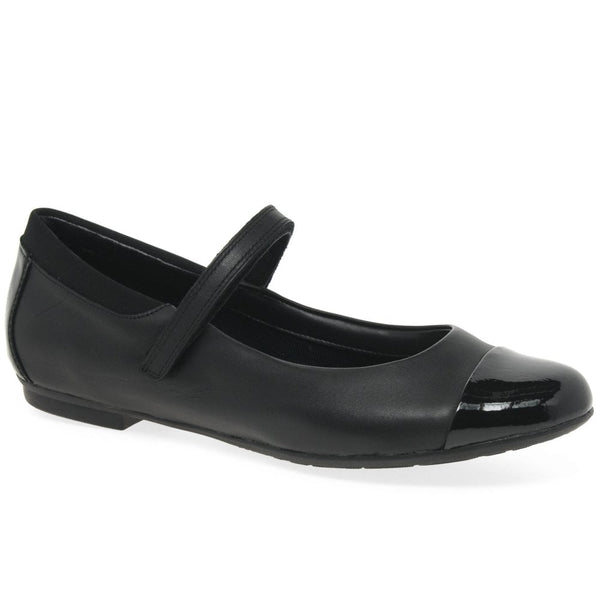 Clarks Leather  Tizz Talk Mary Jane Girls School Shoes