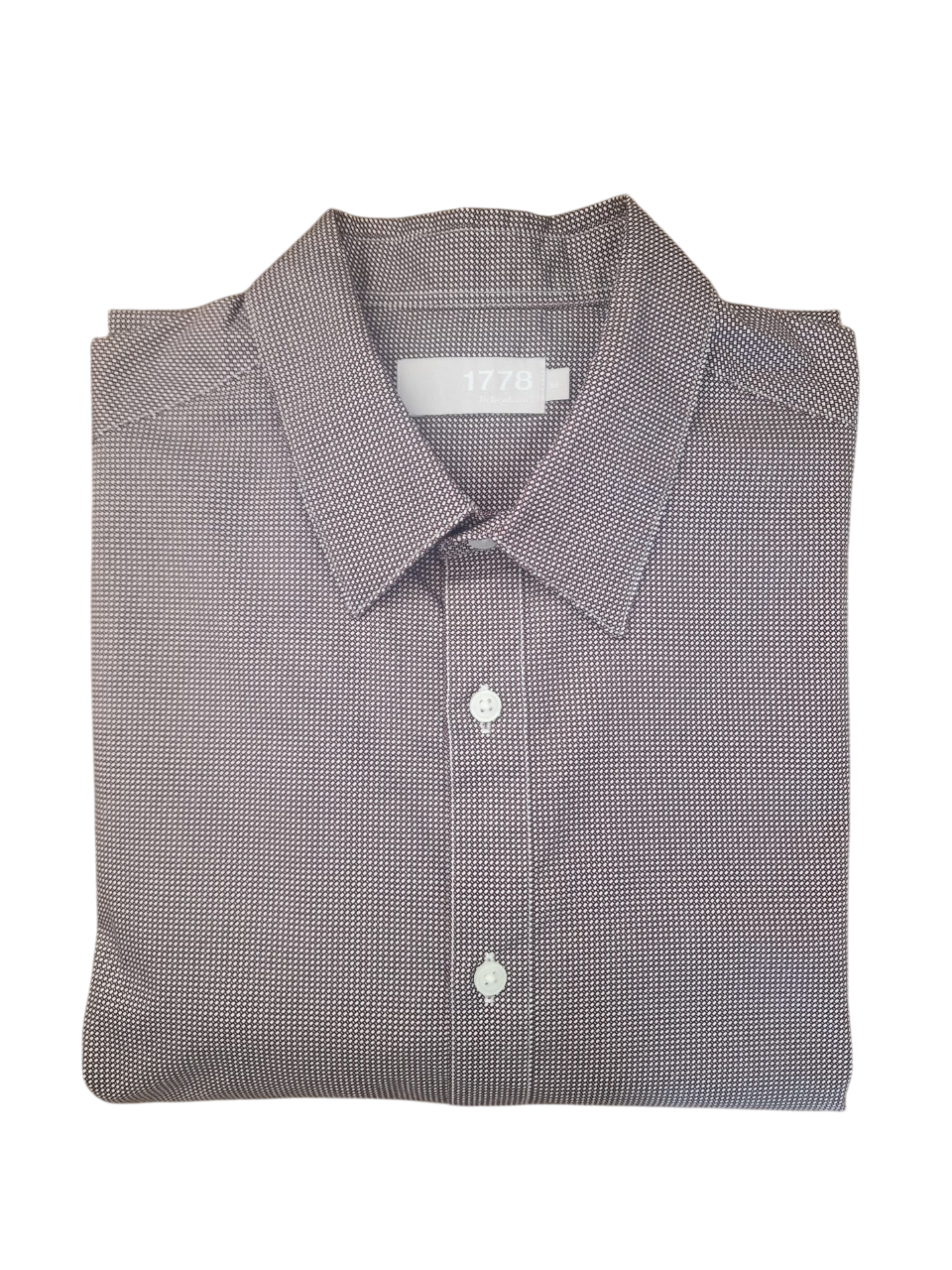 1778 Dark Orange Micro Brick Print Regular Fit Mens Shirt