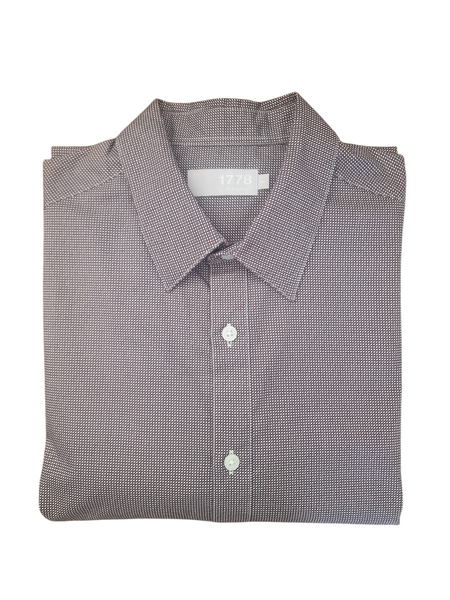 1778 Dark Orange Micro Brick Print Regular Fit Mens Shirt