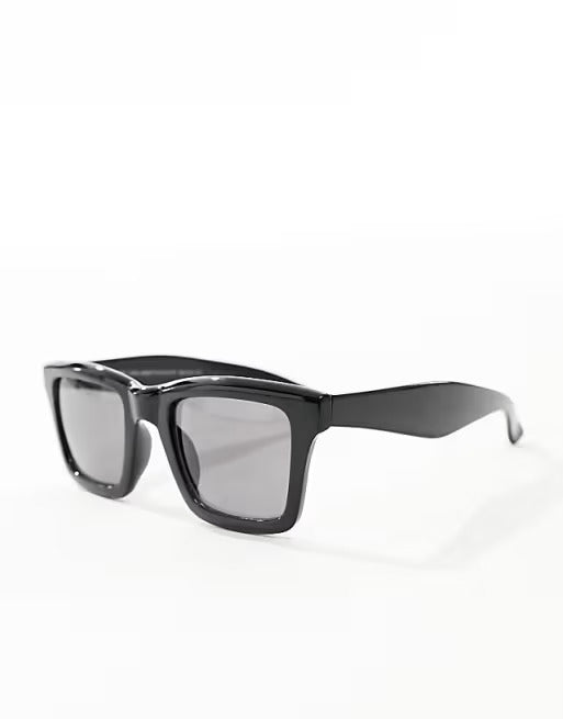 New Look Black Wayfarer Mens Sunglasses