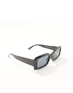 New Look Black Rectangle Framed Mens Sunglasses