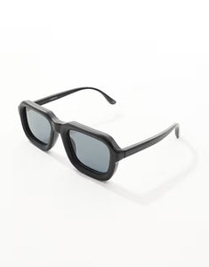 Asos Design Matte Black Square Mens Sunglasses