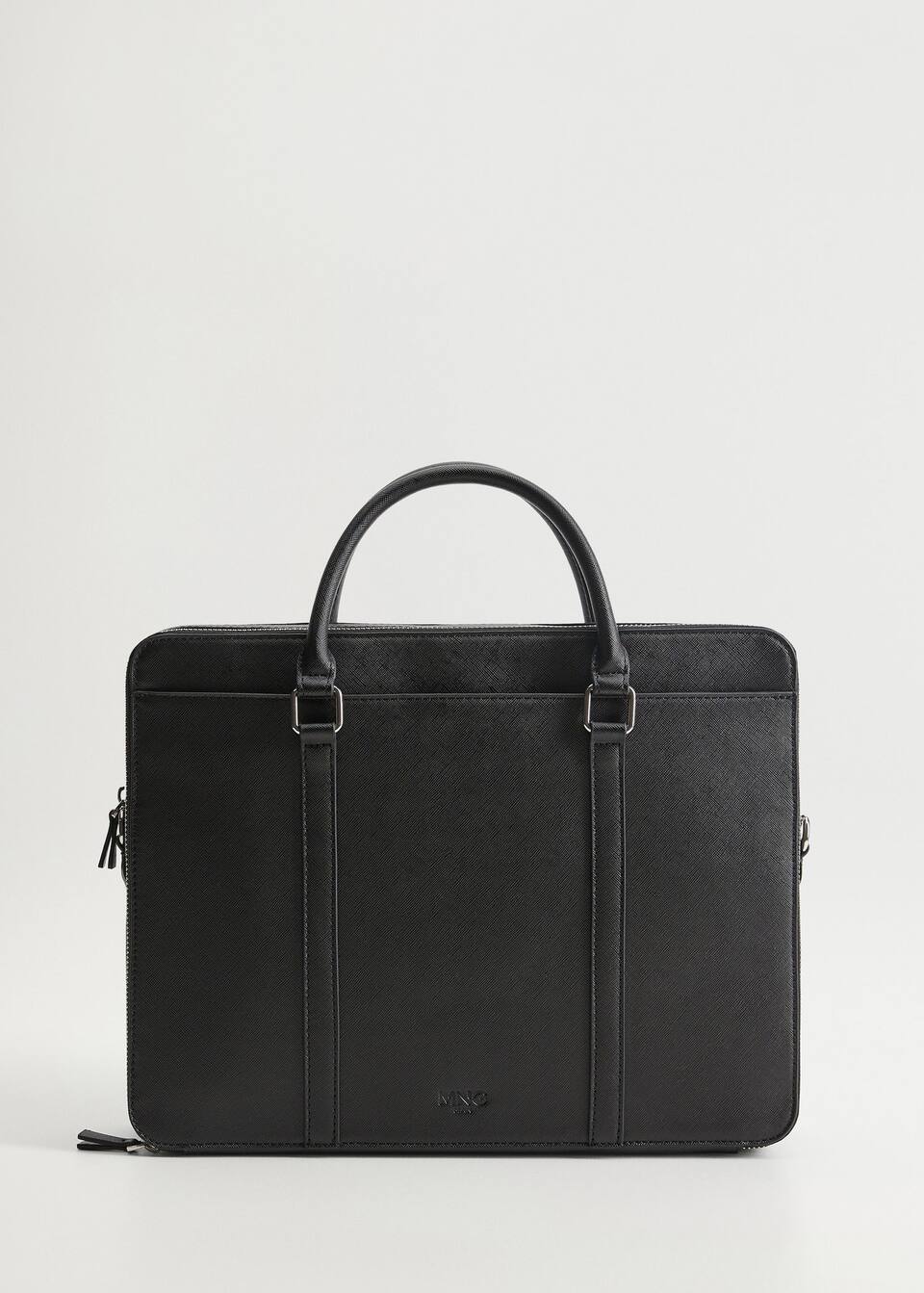 Mango Inner Pocket Black Tote Mens Briefcase