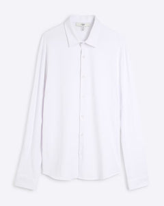 River Island White Muscle Fit Long Sleeve Jersey Mens Shirts