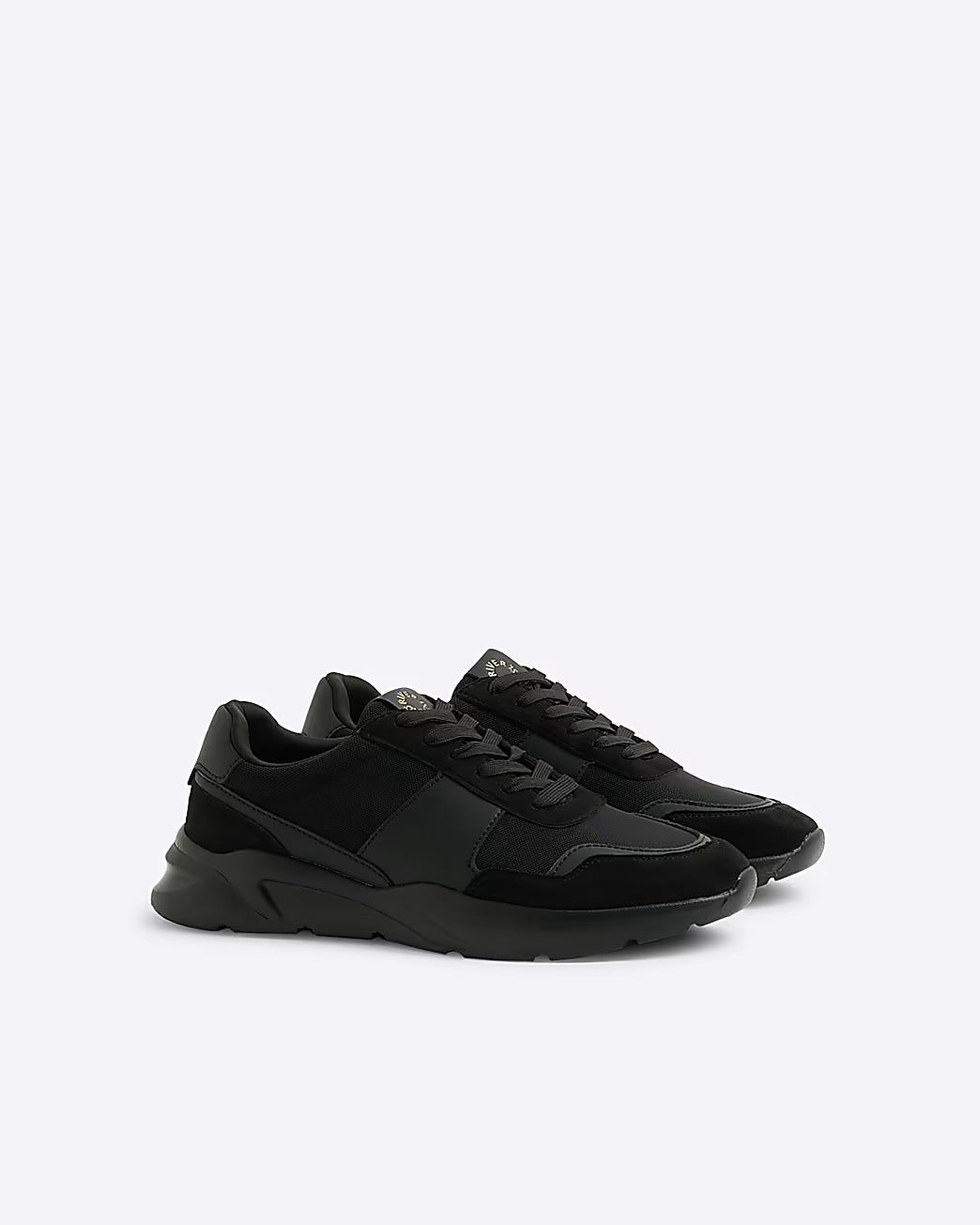 River Island Black Runner Mens Trainers