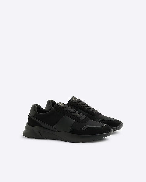 River Island Black Runner Mens Trainers