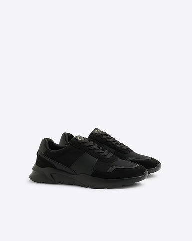 River Island Black Runner Mens Trainers