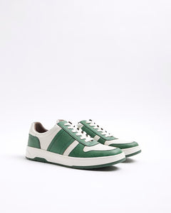 River Island Green Retro Skater Mens Trainers