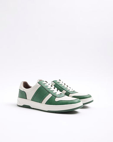 River Island Green Retro Skater Mens Trainers