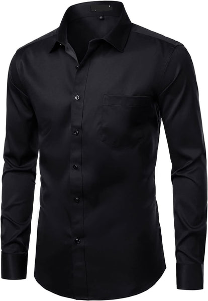 Black Long Sleeve Mens Shirt