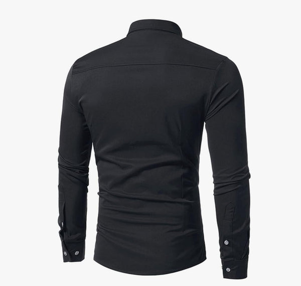 Black Long Sleeve Mens Shirt