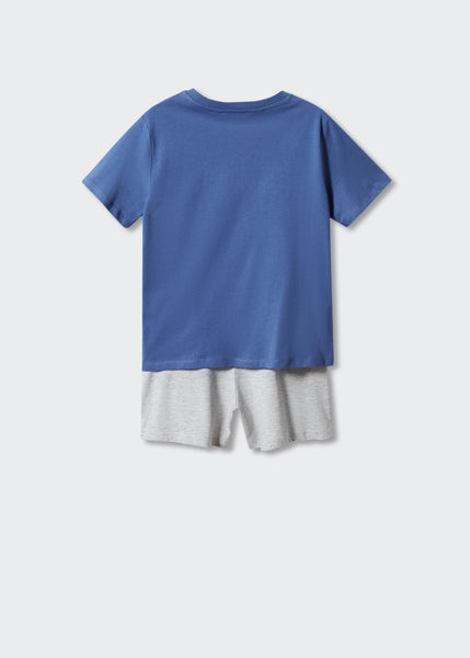 Mango Blue Spiderman Short Older Boys Pyjamas