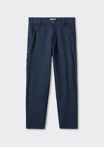Mango Blue Cargo Older Boys Trousers