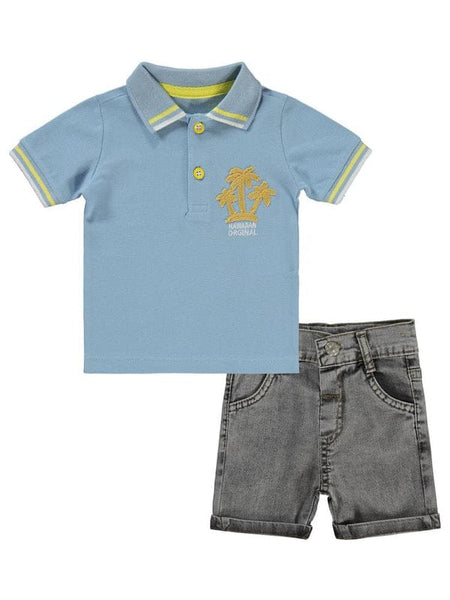 Concept Polo Shirt& Shorts Boys Two Piece Set
