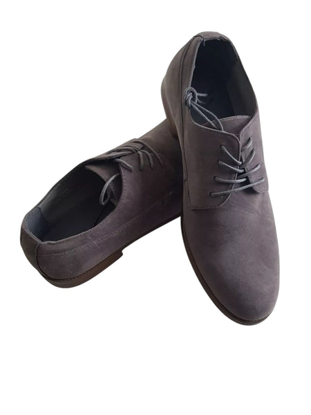New Look Grey Suede Lace Up Mens Shoes