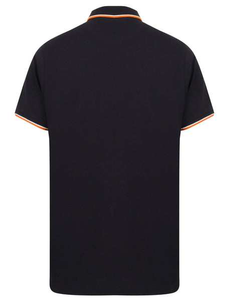 Sth Shore Black Tip Mens Polo Shirt