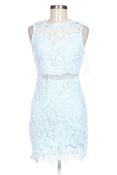 Eilly Bazar Blue Lace Womens Dress