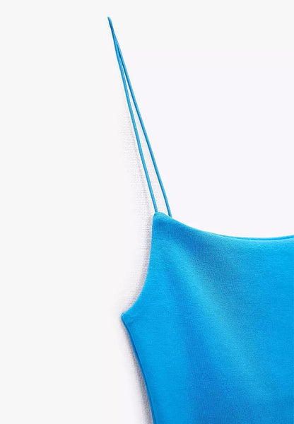 Zara Blue Mini Slip Womens Dress