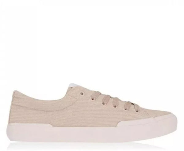 Farah Beige Crowley Corduroy Mens Trainers