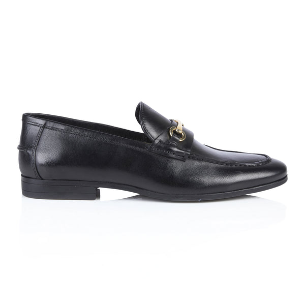 Silver Street London Black Richmond Hand Finished Leather Mens Loafers