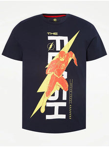 DC Comics The Flash Black Graphic Mens T-Shirt