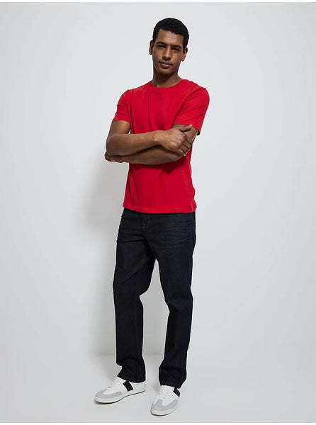 George Red Crew Neck Mens T-Shirt