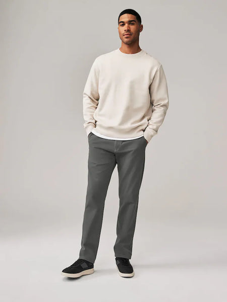 Next Dark Grey Straight Fit Stretch Chinos Mens Trousers