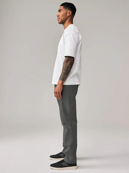 Next Dark Grey Straight Fit Stretch Chinos Mens Trousers
