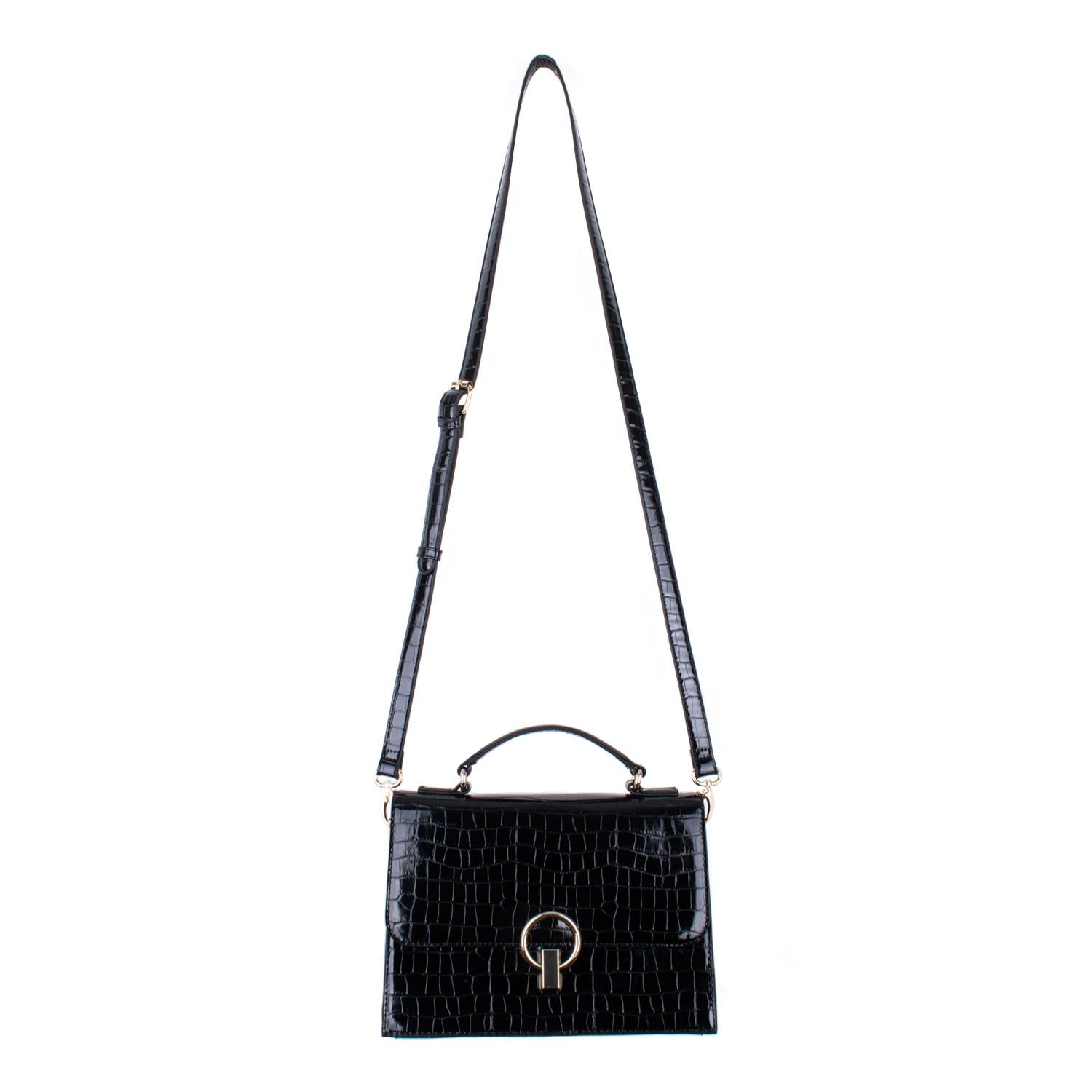 Clarks Black Cabana Moon Mini Satchel Messenger Womens Bag