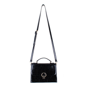 Clarks Black Cabana Moon Mini Satchel Messenger Womens Bag