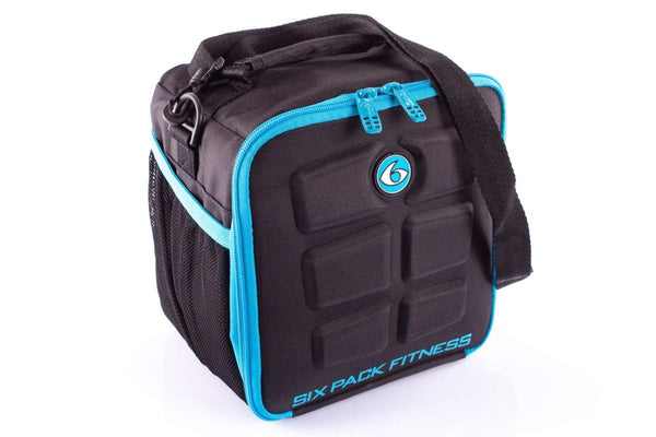 Six Pack Fitness Blue / Black Lunch Bag