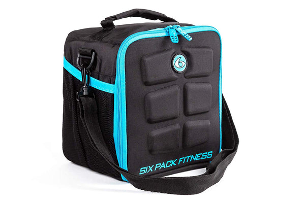 Six Pack Fitness Blue / Black Lunch Bag