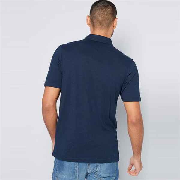 Studio Navy Blue RF Jersey Mens Poloshirt