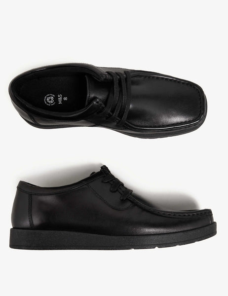M&S Black Leather Shoes